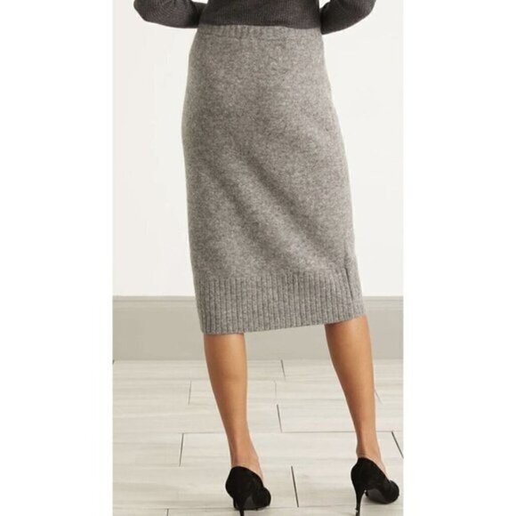 Dorothee Schumacher Gray Soft Flash Alpaca Blend Knit Midi Skirt - 12, BNWTs - Picture 6 of 8